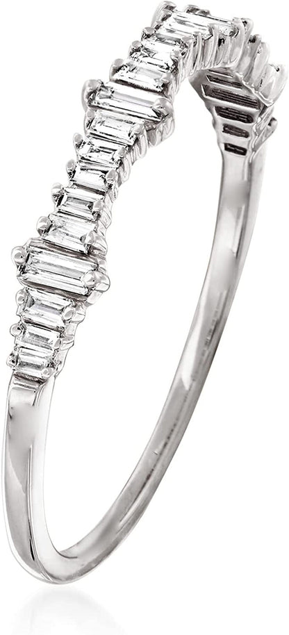 0.20 Ct. T.W. Baguette Diamond Ring in 14Kt Gold