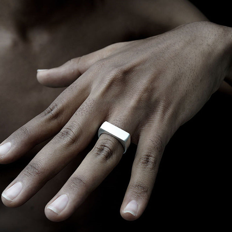 925 Sterling Silver Men'S Heavy Duty Ring