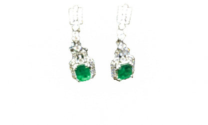 EMERALD RECTANGULAR SHAPE DIAMOND ROUND BRILLIANT SHAPE
