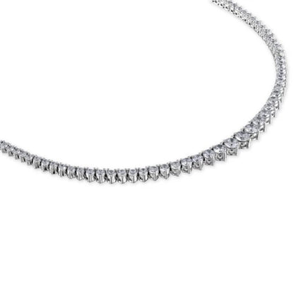 6.00 CT. T.W. Round-Cut Diamond Riviera Necklace in 14K White Gold (I, I1)