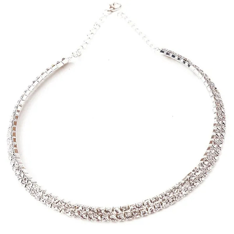 Best Valentine'S Day Gift! Hot Sale New Women Rhinestone Collar Necklace Choker