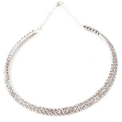 Best Valentine'S Day Gift! Hot Sale New Women Rhinestone Collar Necklace Choker