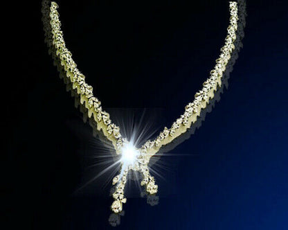 DIAMOND NECKLACE PEAR MARQUISE ROUND DIAMOND LARIETTE DIAMOND PEAR NECKLACE