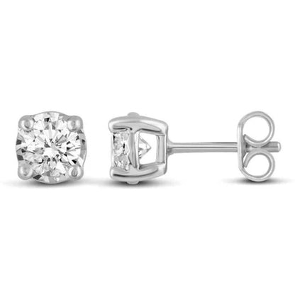 0.30 CT. T.W. round Shape Diamond Earrings in 14K Gold