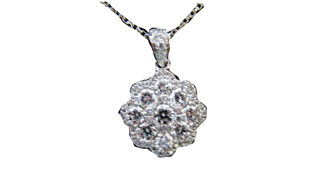 ANTIQUE STYLE DIAMOND ROUND BRILLIANT SHAPE CLUSTER