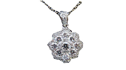ANTIQUE STYLE DIAMOND ROUND BRILLIANT SHAPE CLUSTER