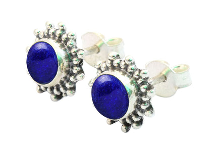 925 Sterling Silver Gemstone Stud Post Earrings - Gemstone Stud Earring Gift Jew