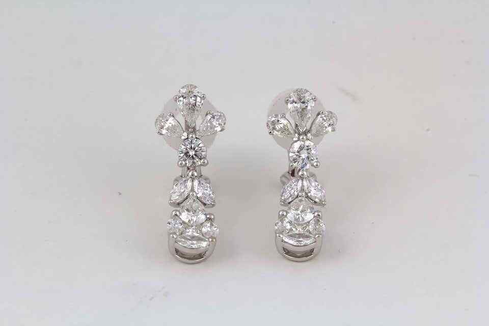 Classic Diamond Drop Earrings
