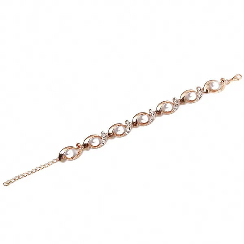 European and American Creative New Pearl Necklace Suit, Alloy Diamond Necklace E