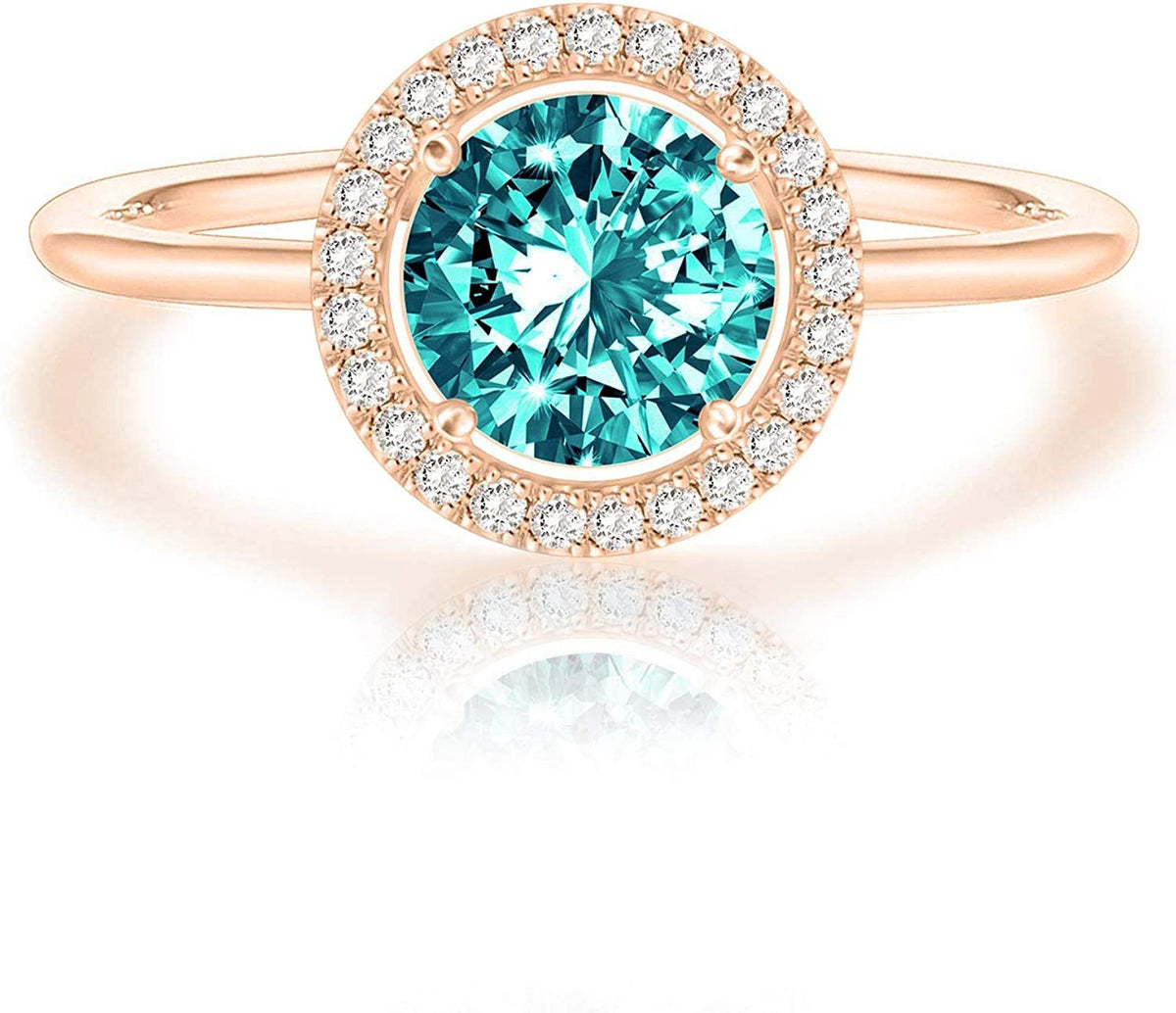Crystal 14K White Gold Plated Birthstone Rings | Rings for Women