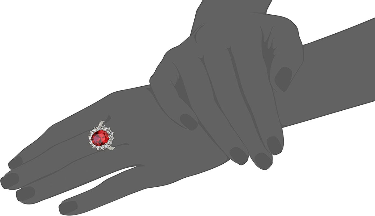Platinum-Plated Sterling Silver Celebrity "Kate" Ring Made with Infinite Element