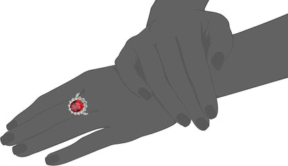 Platinum-Plated Sterling Silver Celebrity "Kate" Ring Made with Infinite Element