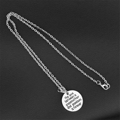 Ladies Fashion round Tag Necklace Holiday Gift Fashion Jewellery