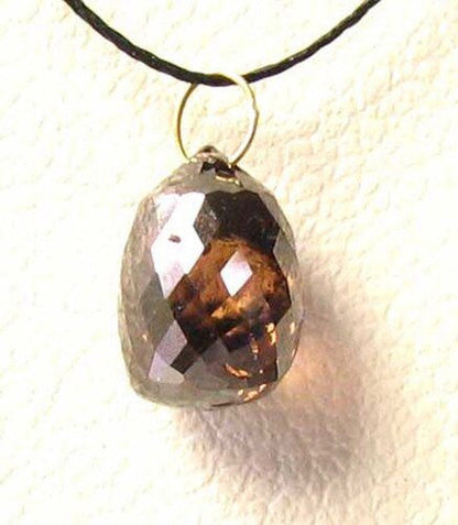 Chocolate Diamond 2.05Cts Briolette 18K Pendant | 8X5.5X5Mm | 1 Diamond |