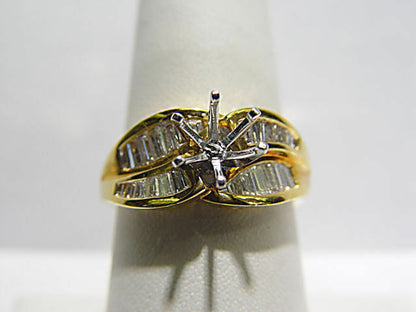 DIAMOND BAGUETTE SHAPE CHANNEL SET SETTING 6 PRONG