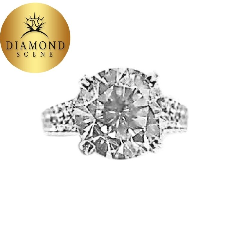 CERTIFIED DIAMOND CENTER 10.09X10.09X6.21MM CLARITY ENHANCED 3.83 CTTW