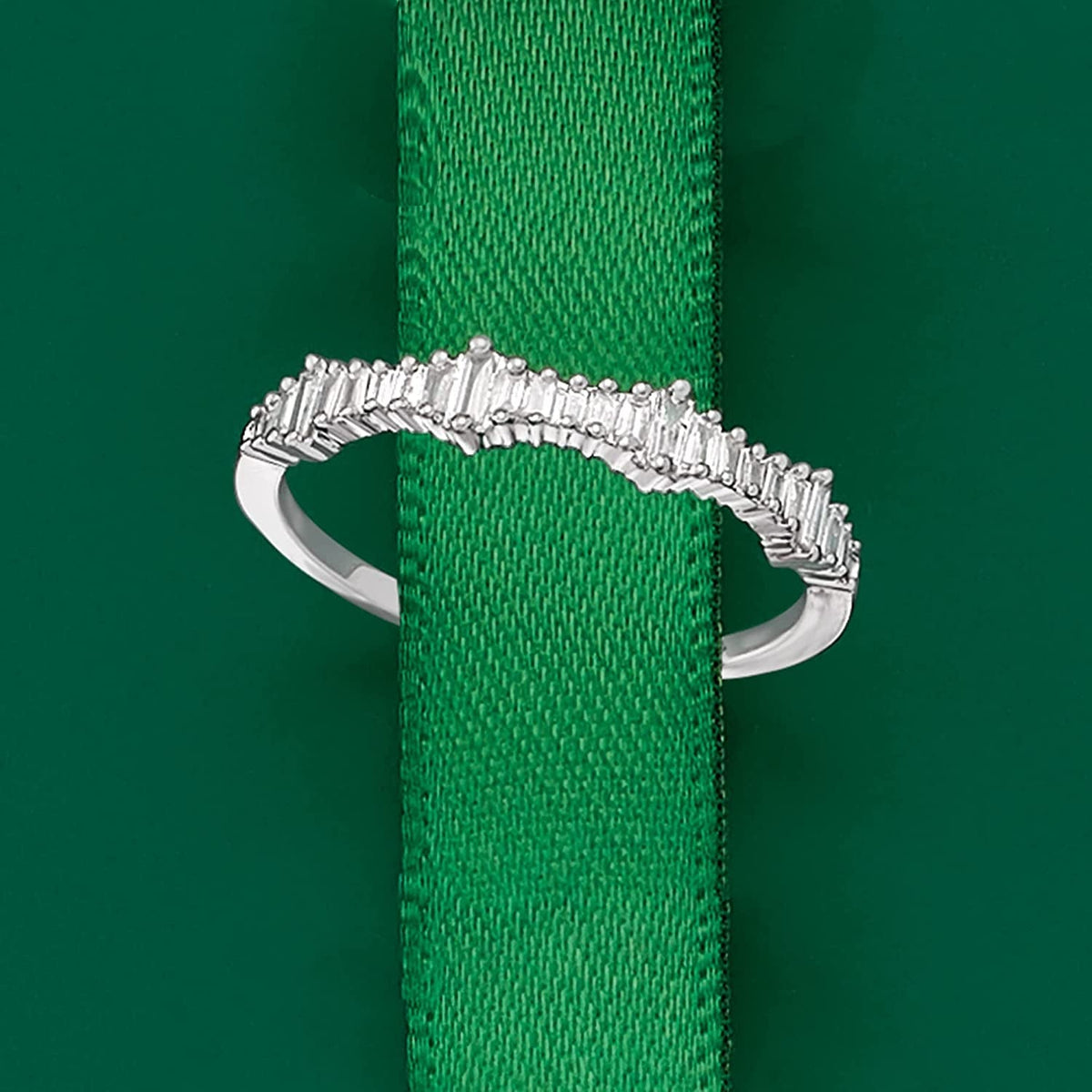 0.20 Ct. T.W. Baguette Diamond Ring in 14Kt Gold
