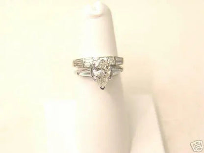 LABORATORY CERTIFICATE PEAR BRILLIANT CUT DIAMOND 1.77 CT PLATINUM I VVS1