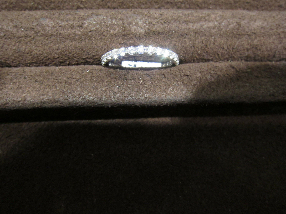 diamond round brilliant shape all around set eternity band diamond band ring