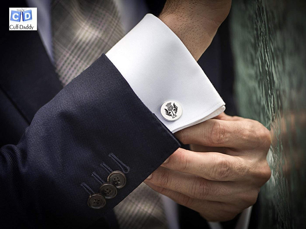 Mens White Freemason Cufflinks for Men with Shirt Studs | Masonic Tuxedo Formal