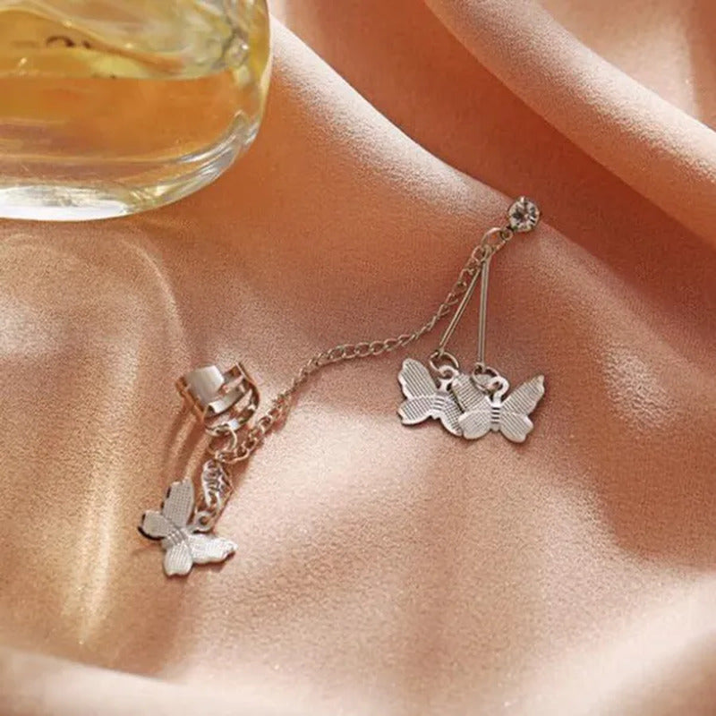 New Exquisite Butterfly Earrings Korean Version of Women'S Fashion Temperament T