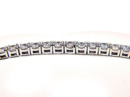 ROUND BRILLIANT CUT DIAMONDS 4 PRONG SET TENNIS BRACELET