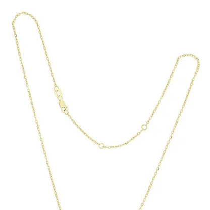 Lab Created White Sapphire with 0.11 CT. T.W. Diamond Halo Pendant in 14K Gold