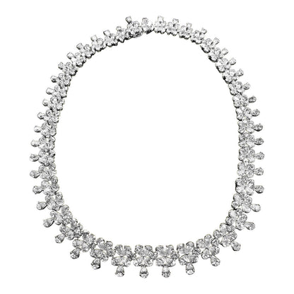 DIAMOND NECKLACE 280 PEAR SHAPE DIAMOND 64 ROUND DIAMOND SET DIAMOND NECKLACE