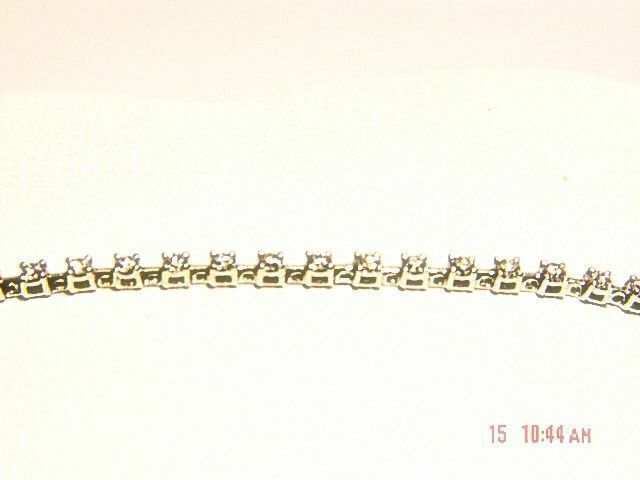 DIAMOND ROUND BRILLIANT SHAPE BRACELET DIAMOND TENNIS BRACELET