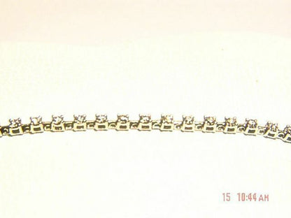 DIAMOND ROUND BRILLIANT SHAPE BRACELET DIAMOND TENNIS BRACELET