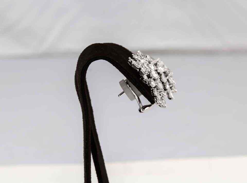 Diamond Cluster Earrings
