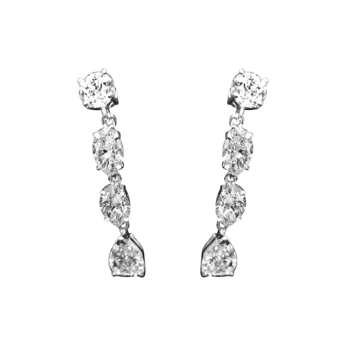 DIAMOND TWO ROUND BRILLIANT FOUR MARQUISE TWO PEAR SHA