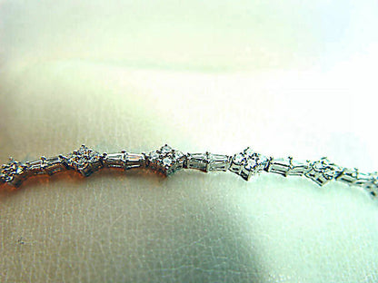 DIAMOND ROUND 52 STONE BAGUETTE 26 STONE BRACELET