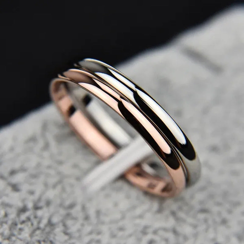 2Mm Super Thin Dainty Tiny Ring Black/Silver/Gold/Rose Gold Rings Unisex Wedding