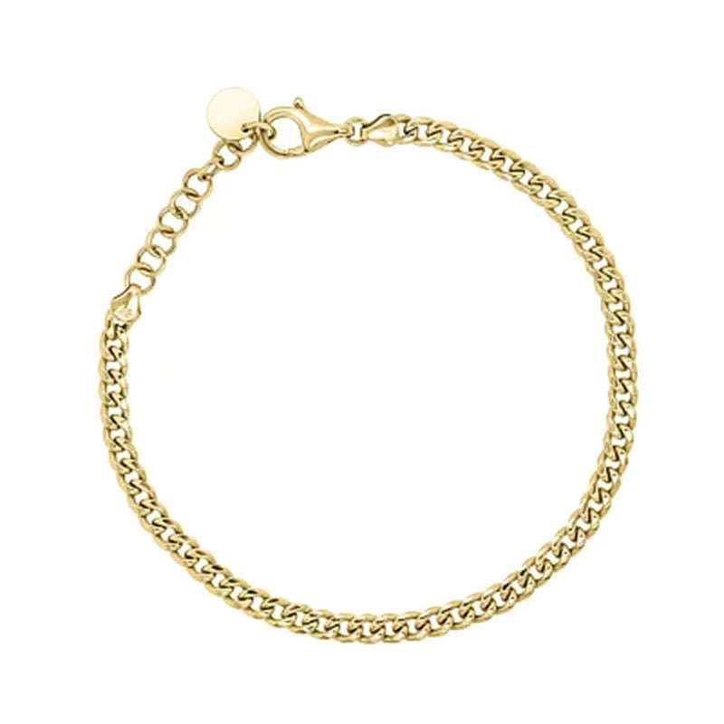 14K Yellow Gold Curb Bracelet