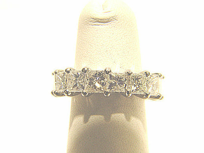7.25 CT DIAMOND 17 SHAPE PRINCESS DIAMOND SET ETERNITY DIAMOND BAND PRONG SET