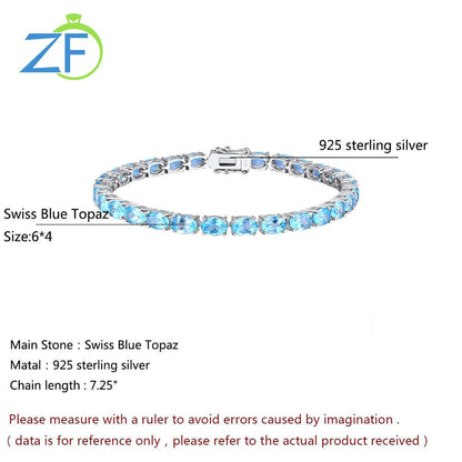 Pure 925 Sterling Silver Women'S Hand Bracelets Wholesale Natural Topaz Peridot