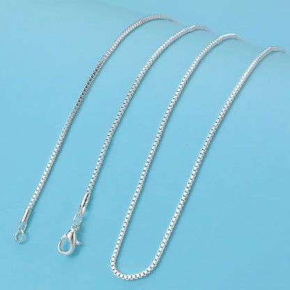 16-20Inch Fashion Luxury Men Women Fashion Solid 18K Gold 925 Sterling Silver Bo