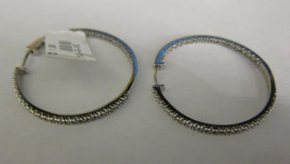 DIAMOND INSIDE OUTSIDE SET HOOP EARRING DIAMOND HOOP EARRING DIAMOND EARRING