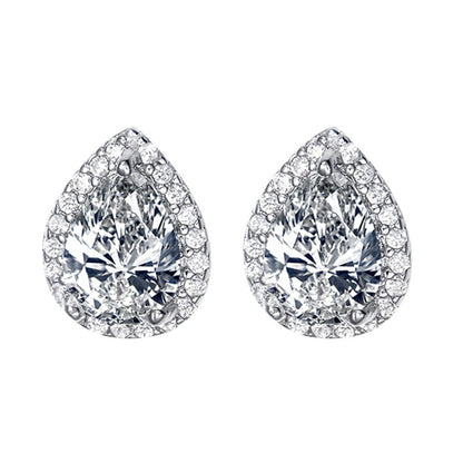 Inlaid Earring Minimalist Jewelry Gift Diamond Metal Ladies Vintage Flash Earrin