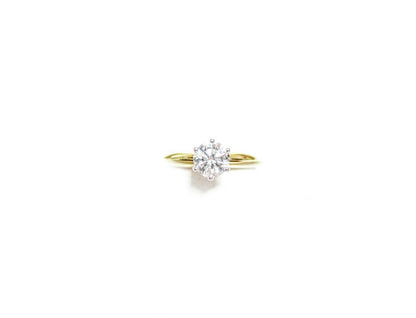 .63 CT CERTIFIED DIAMOND ROUND BRILLIANT SHAPE SOLITAIRE 6 PRONG ENGAGEMENT RING