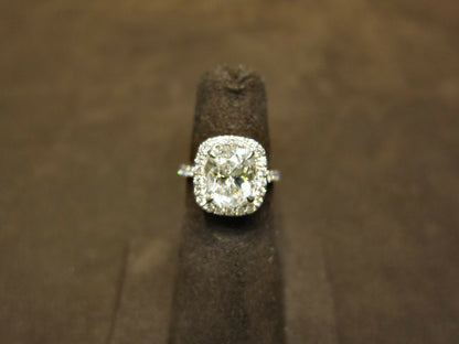 GIA CUSHION SHAPE DIAMOND J COLOR SI2 CLARITY GRADE DIAMOND ENGAGEMENT RING