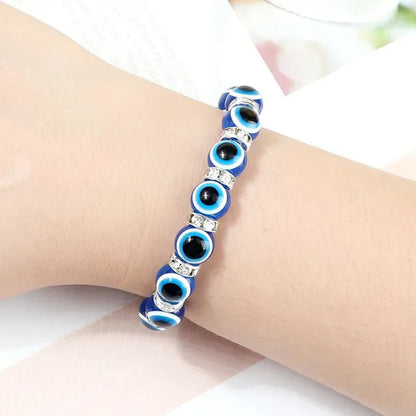 New Fashion Crystal Turkish Lucky Evil Eye Bracelets Blue Evil Eye Bead Bracelet