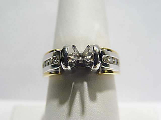 DIAMOND ROUND BRILLIANT SHAPE 8 STONE SET SETTING 4 PRONG