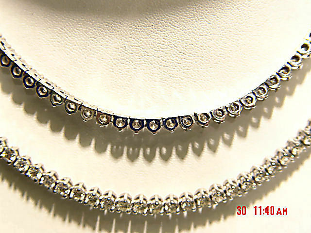 DIAMOND ROUND BRILLIANT SHAPE LONG NECKLACE UNISEX