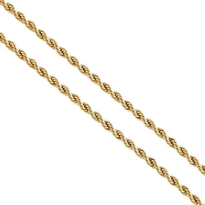 Shop LC Stainless Steel Yellow Gold ION Plated Necklace for Women Size 20-22" 19