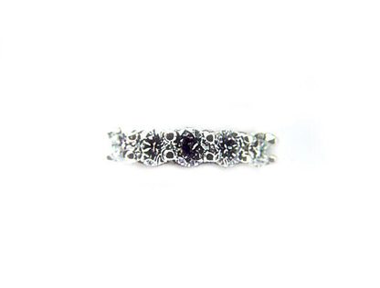 DIAMOND 5 ROUND BR SHAPE COMMON PRONG SET BAND DIAMOND RING DIAMOND WEDDING BAND