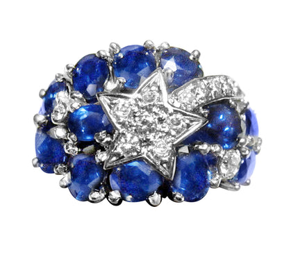 SAPPHIRE DIAMOND BAND
