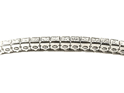 DIAMOND PRINCESS SHAPE CHANNEL SET TENNIS BRACELET 56 SHAPE DIAMOND