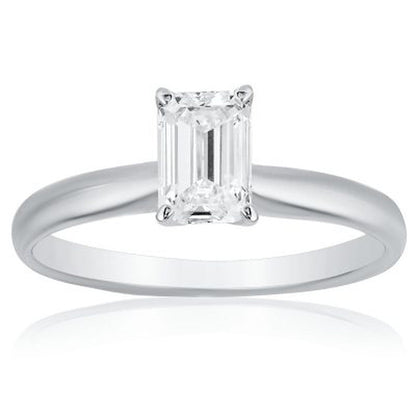 Superior Quality VS Collection 1 CT. T.W. Emerald Shaped Diamond Solitaire Ring